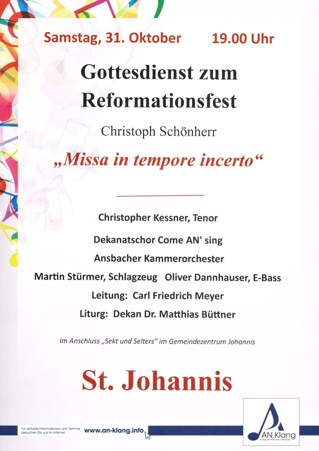 GD Reformationsfest - Okt 2026