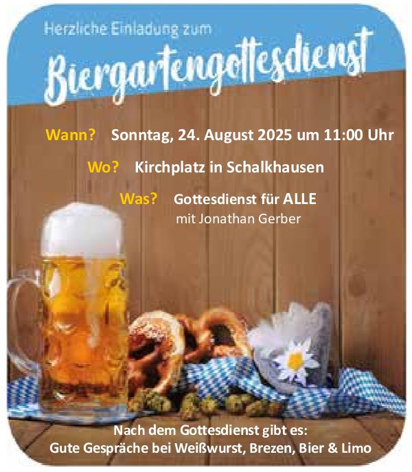 Biergartengottesdienst