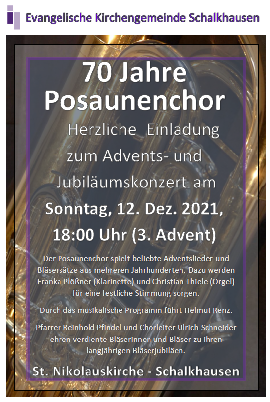 (c) Posaunenchor - Evang. Kirchengemeinde Schalkhausen